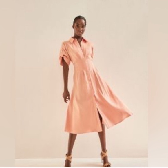 Veronica Beard Dresses & Skirts - Veronica Beard Peach Midi Dress